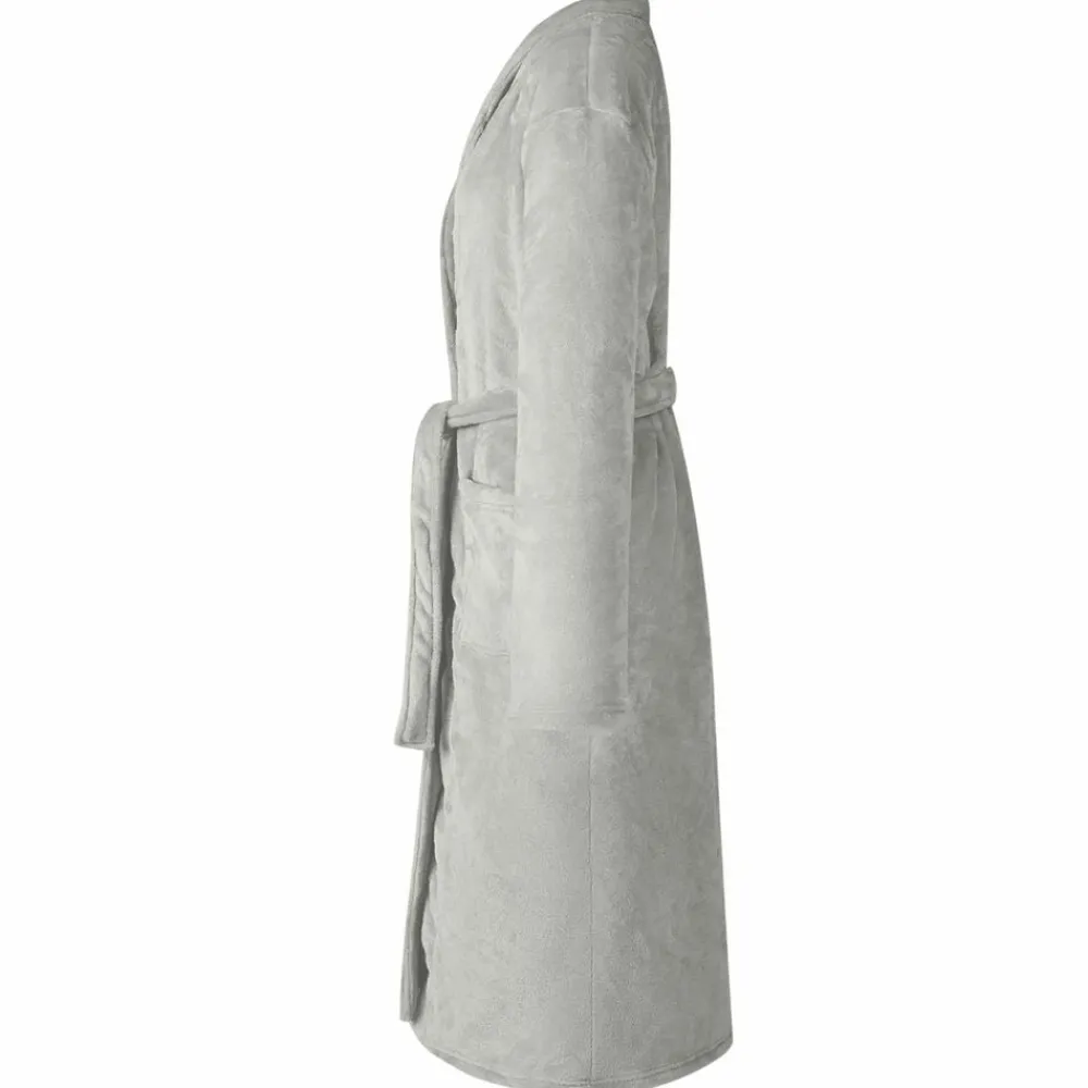vidaXL Bata sin capucha s Franela Gris New
