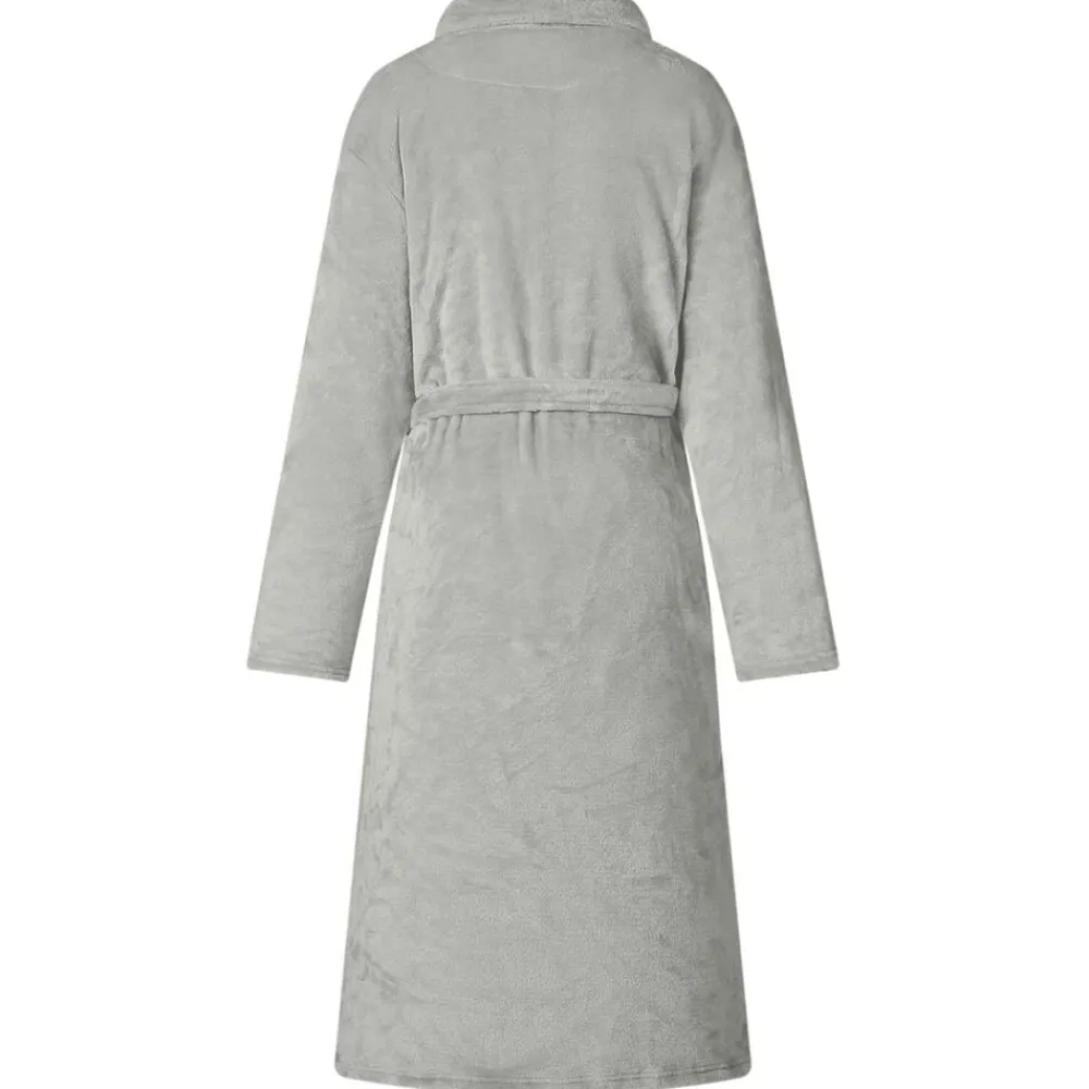 vidaXL Bata sin capucha s Franela Gris New
