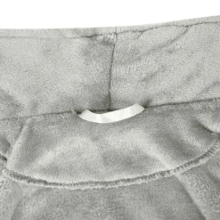 vidaXL Bata sin capucha s Franela Gris New