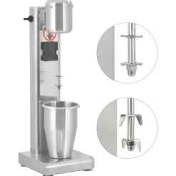 vidaXL Cocina Y Comedor-Batidora de acero inoxidable 1 L