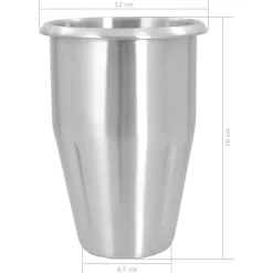 vidaXL Cocina Y Comedor-Batidora de acero inoxidable 1 L