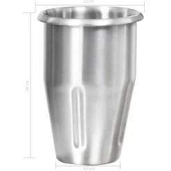 vidaXL Batidora de batidos con doble vaso de acero inoxidable 2 L Hot