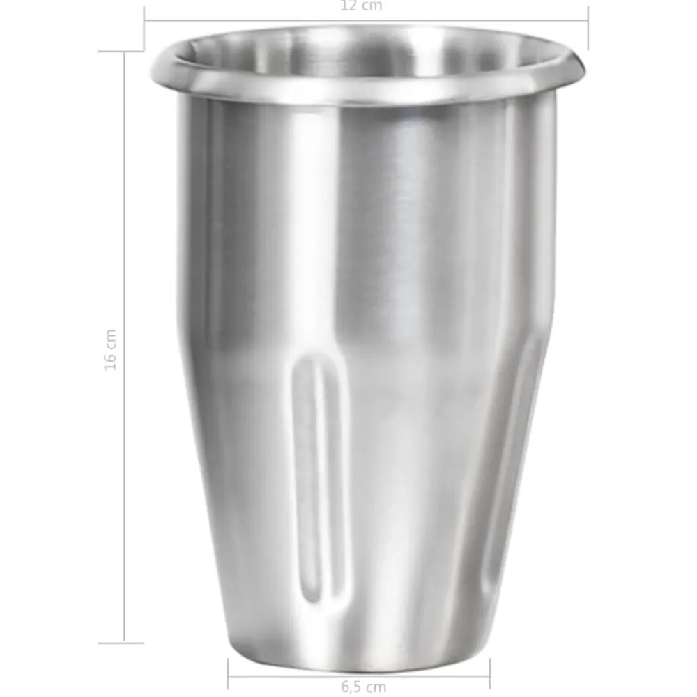 vidaXL Batidora de batidos con doble vaso de acero inoxidable 2 L Hot