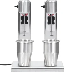 vidaXL Batidora de batidos con doble vaso de acero inoxidable 2 L Hot