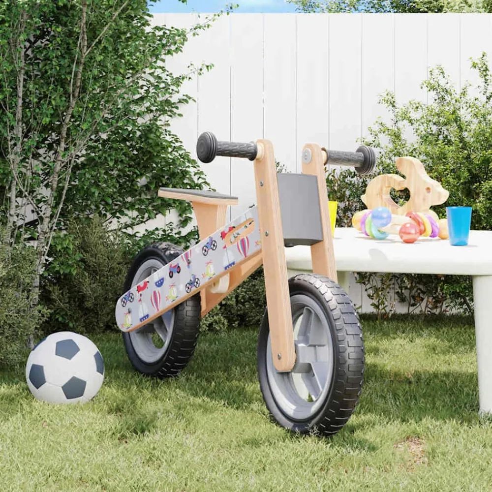 vidaXL Juguetes-Bicicleta de equilibrio para niños estampado