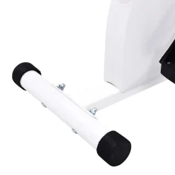 vidaXL Bicicleta estática con resistencia de cinta Blanco Hot