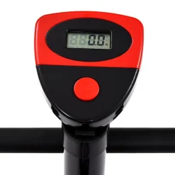 vidaXL Bicicleta estática con resistencia de cinta roja Rojo Best