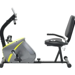 vidaXL Fitness Y Musculación-Bicicleta estática reclinada magnética con pulsómetro