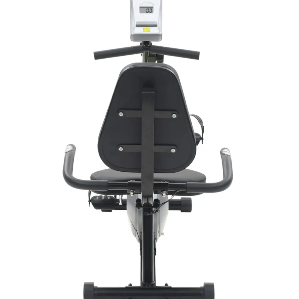 vidaXL Fitness Y Musculación-Bicicleta estática reclinada magnética con pulsómetro