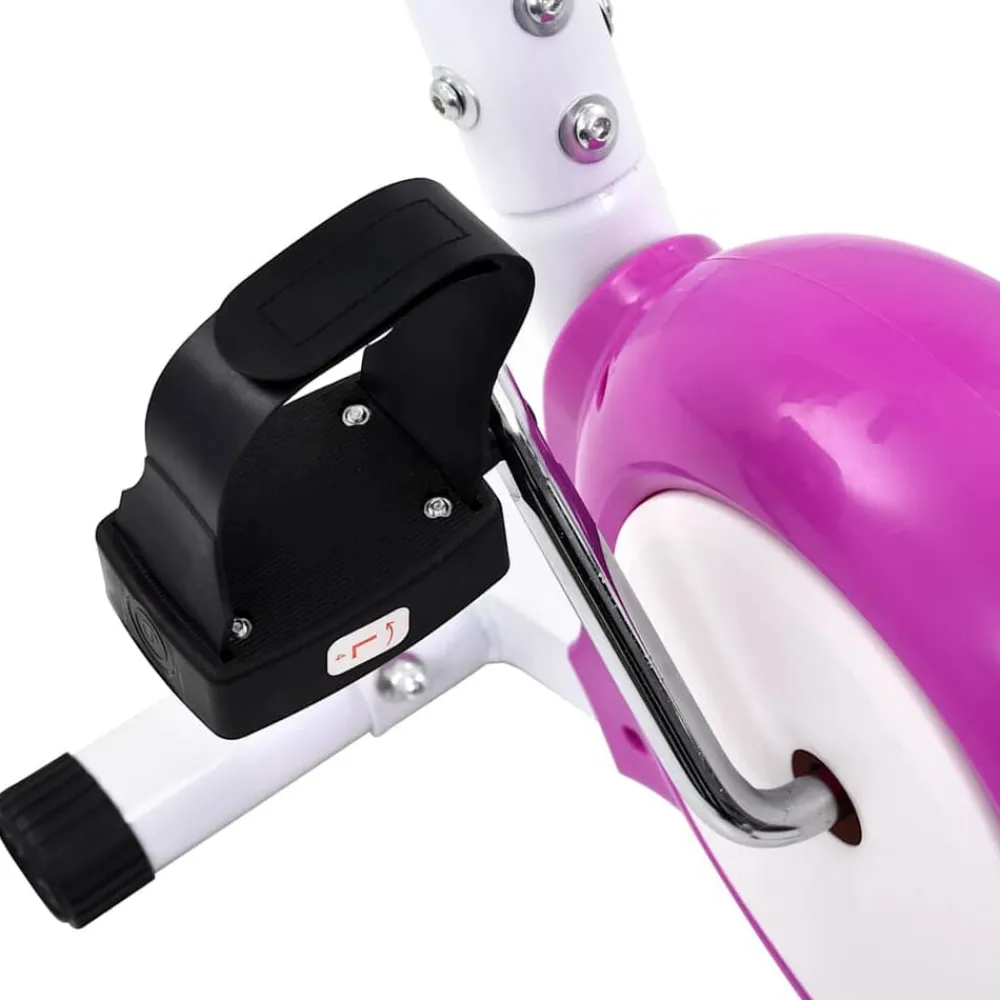 vidaXL Bicicleta estática con resistencia de cinta morada Morado Outlet