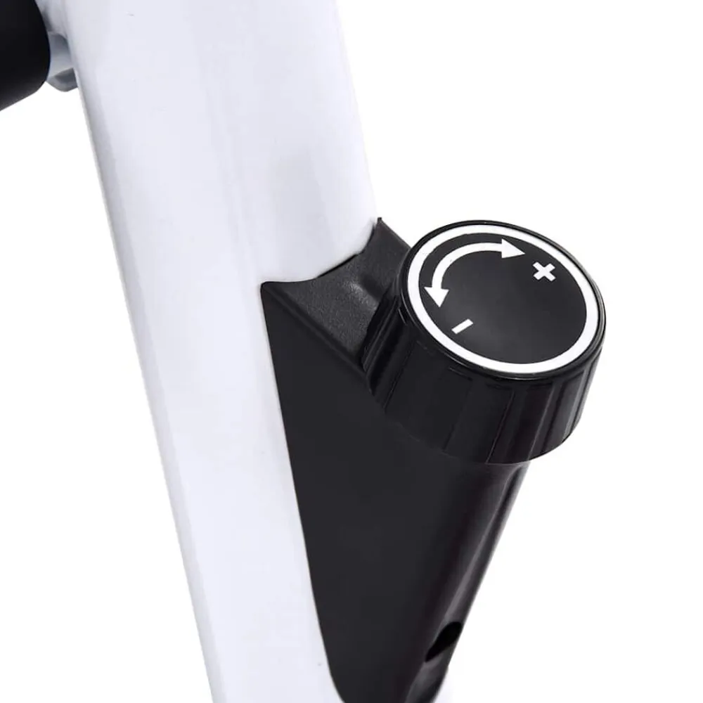 vidaXL Bicicleta estática con resistencia de cinta Azul Hot