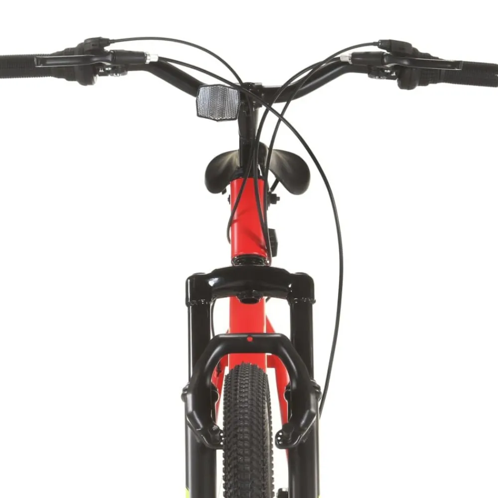 vidaXL Bicicleta montaña 21 velocidades 27,5 pulgadas rueda 38 cm Rojo Hot