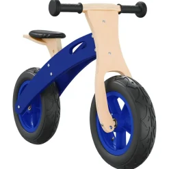 vidaXL Bicicleta sin pedales para niños con neumáticos de aire Azul Best