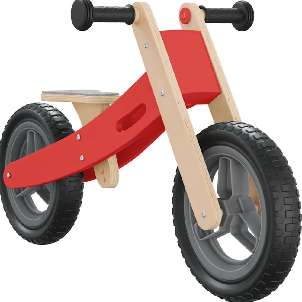 vidaXL Bicicleta sin pedales para niños Rojo New
