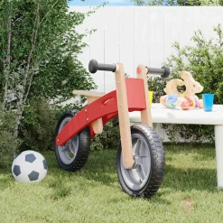 vidaXL Bicicleta sin pedales para niños Rojo New