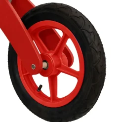 vidaXL Bicicleta sin pedales para niños con neumáticos de aire Rojo Sale