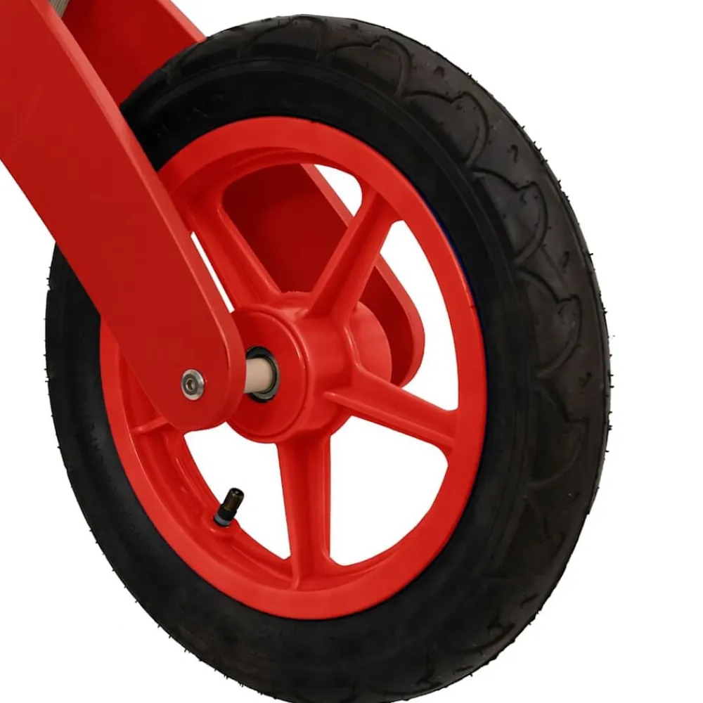 vidaXL Bicicleta sin pedales para niños con neumáticos de aire Rojo Sale