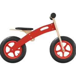 vidaXL Bicicleta sin pedales para niños con neumáticos de aire Rojo Sale