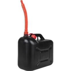 vidaXL Piezas Y Accesorios Para Vehículos-Bidón de combustible boquilla flexible 3 ud plástico negro 20 l
