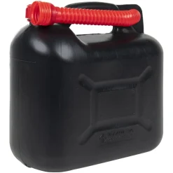 vidaXL Piezas Y Accesorios Para Vehículos-Bidón de combustible boquilla flexible 3 ud plástico negro 10 l