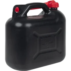 vidaXL Piezas Y Accesorios Para Vehículos-Bidón de combustible boquilla flexible 3 ud plástico negro 10 l