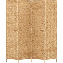 vidaXL Divisores De Ambientes-Biombo de 4 paneles jacinto de agua 163x180 cm