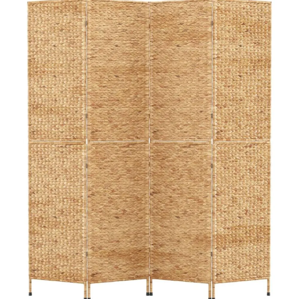 vidaXL Divisores De Ambientes-Biombo de 4 paneles jacinto de agua 163x180 cm