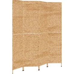 vidaXL Divisores De Ambientes-Biombo de 4 paneles jacinto de agua 163x180 cm
