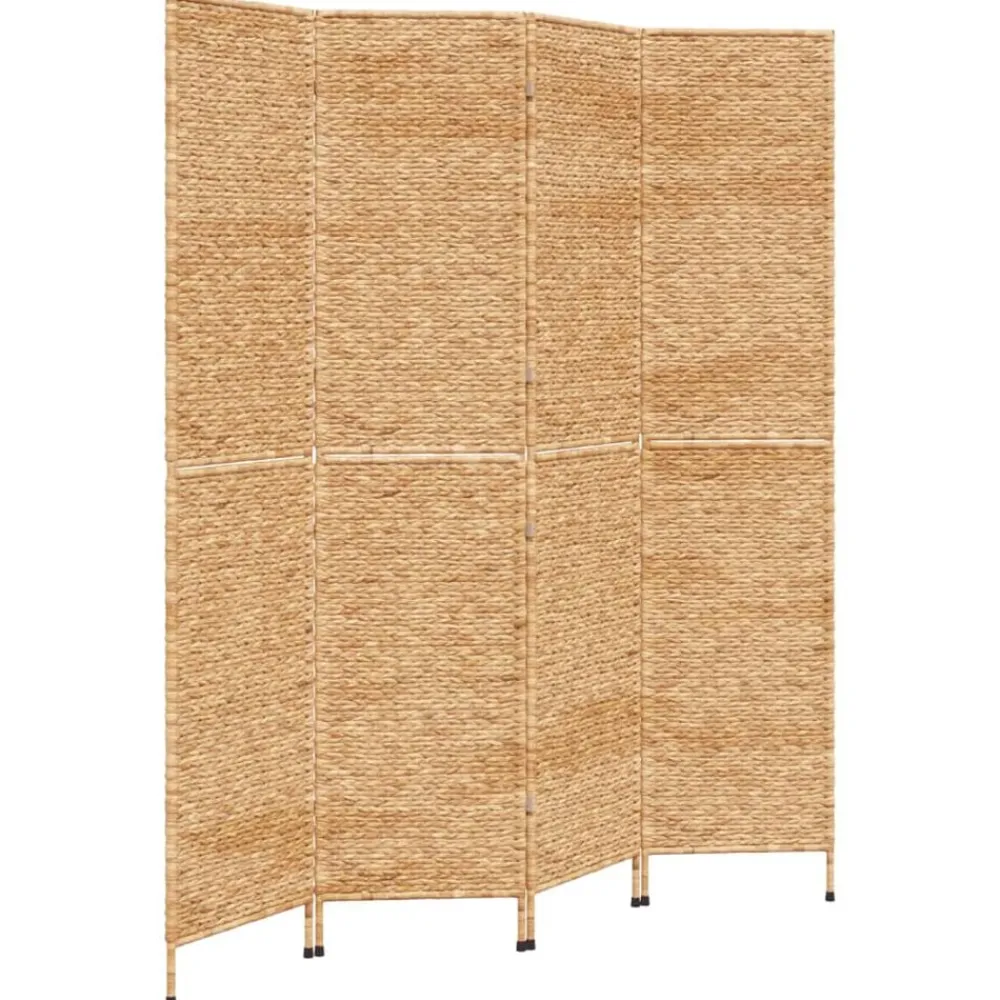 vidaXL Divisores De Ambientes-Biombo de 4 paneles jacinto de agua 163x180 cm