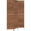 vidaXL Biombo de 3 paneles jacinto de agua marrón 122x180 cm Best