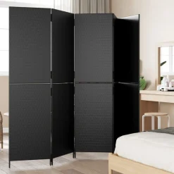 vidaXL Divisores De Ambientes-Biombo de 5 paneles ratán sintético