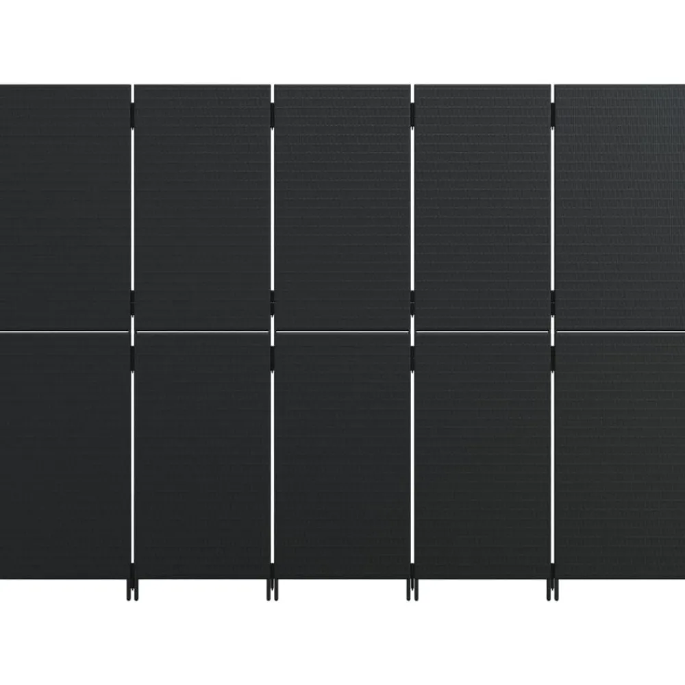 vidaXL Divisores De Ambientes-Biombo de 5 paneles ratán sintético