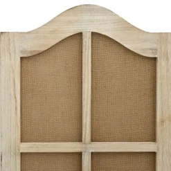 vidaXL Biombo de 4 paneles tela marrón 140x165 cm Outlet