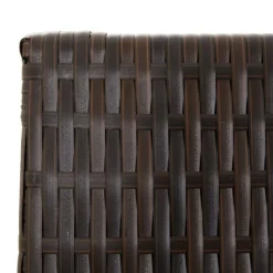 vidaXL Biombo de 4 paneles ratán sintético marrón Marrón Clearance