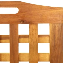 vidaXL Divisores De Ambientes-Biombo de 3 paneles de madera maciza de acacia 121,5x2x115 cm