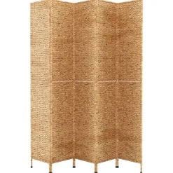vidaXL Divisores De Ambientes-Biombo de 5 paneles jacinto de agua 205x180 cm
