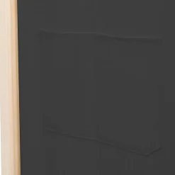 vidaXL Divisores De Ambientes-Biombo divisor 5 paneles de tela gris 200x170x4 cm