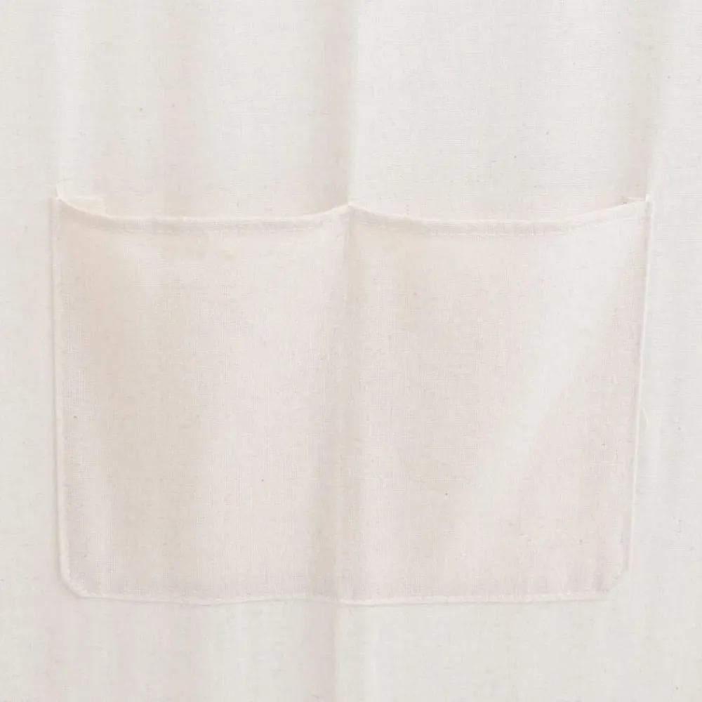 vidaXL Biombo divisor 5 paneles de tela crema 200x170x4 cm Hot