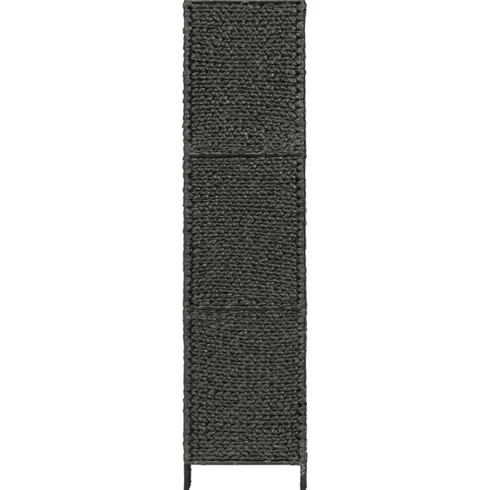 vidaXL Biombo divisor 4 paneles jacinto de agua 154x160 cm Negro Sale