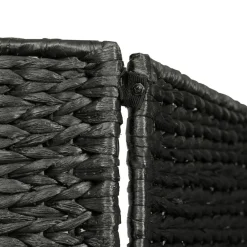 vidaXL Biombo divisor 4 paneles jacinto de agua 154x160 cm Negro Sale