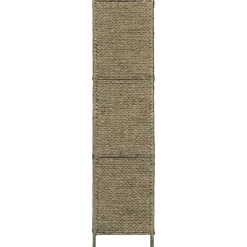 vidaXL Biombo divisor 3 paneles jacinto de agua marrón 116x160 cm Marrón Hot