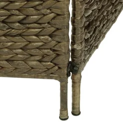 vidaXL Biombo divisor 3 paneles jacinto de agua marrón 116x160 cm Marrón Hot