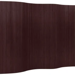 vidaXL Divisores De Ambientes-Biombo divisor bambú marrón oscuro ancho 250 cm alto 165 cm