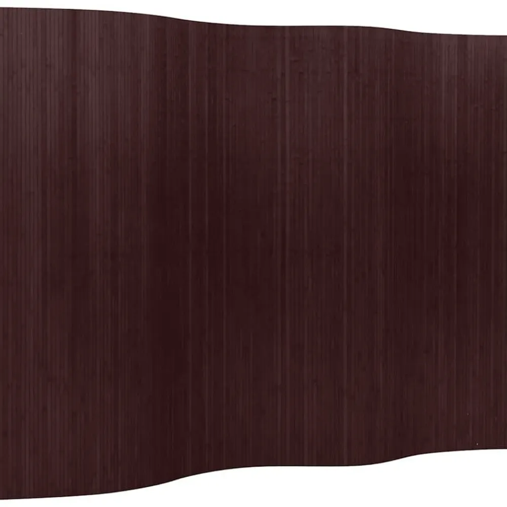 vidaXL Divisores De Ambientes-Biombo divisor bambú marrón oscuro ancho 250 cm alto 165 cm