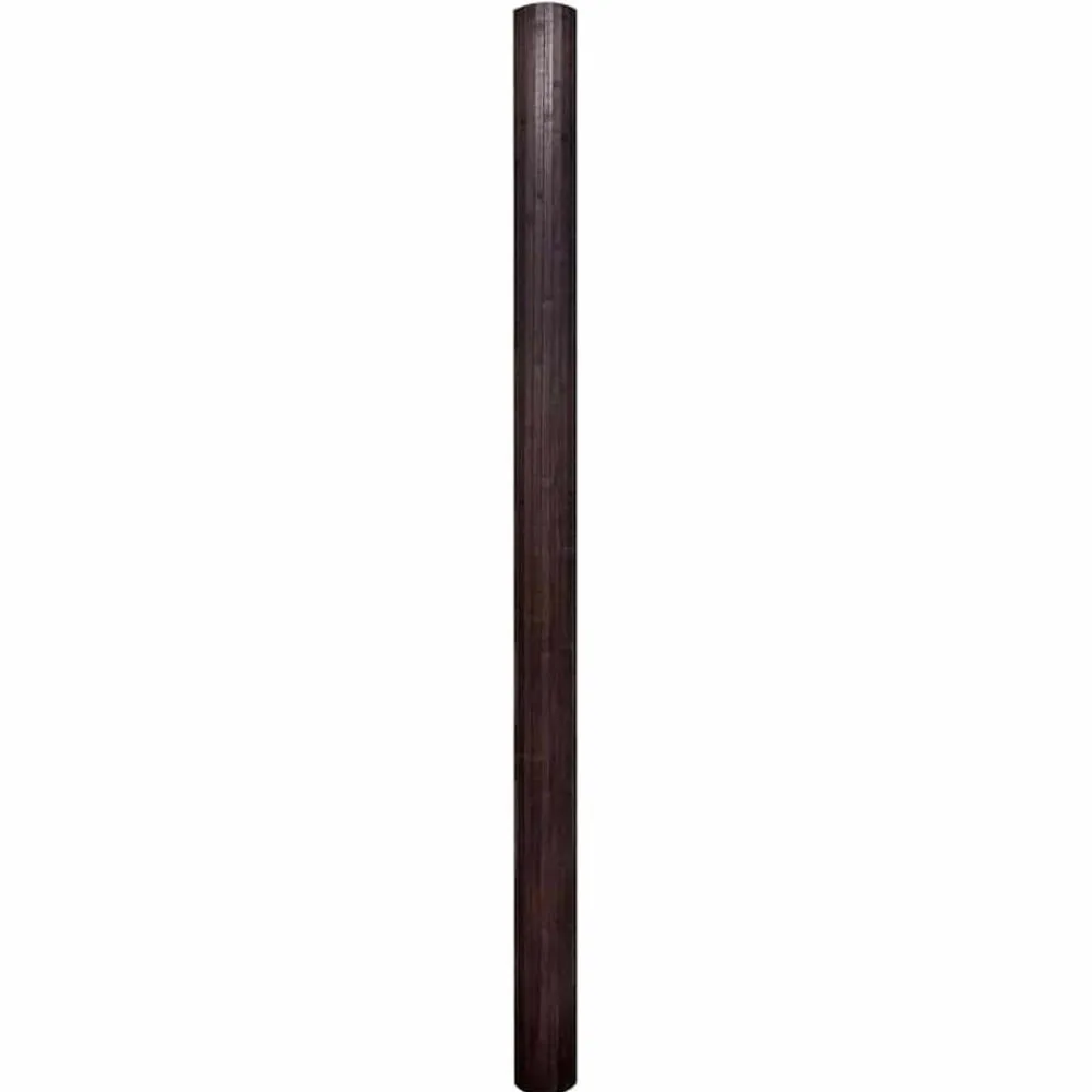 vidaXL Divisores De Ambientes-Biombo divisor bambú marrón oscuro ancho 250 cm alto 165 cm