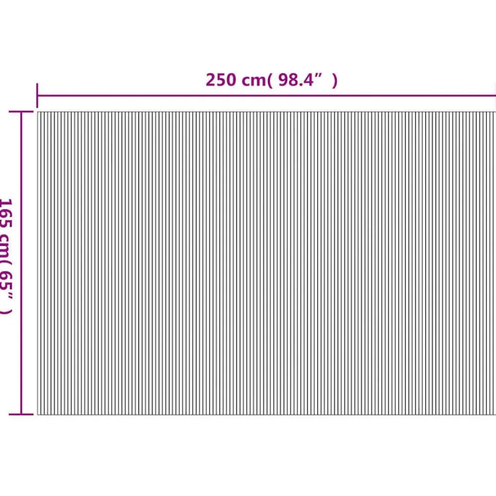 vidaXL Biombo divisor bambú ancho 250 cm alto 165 cm Blanco New