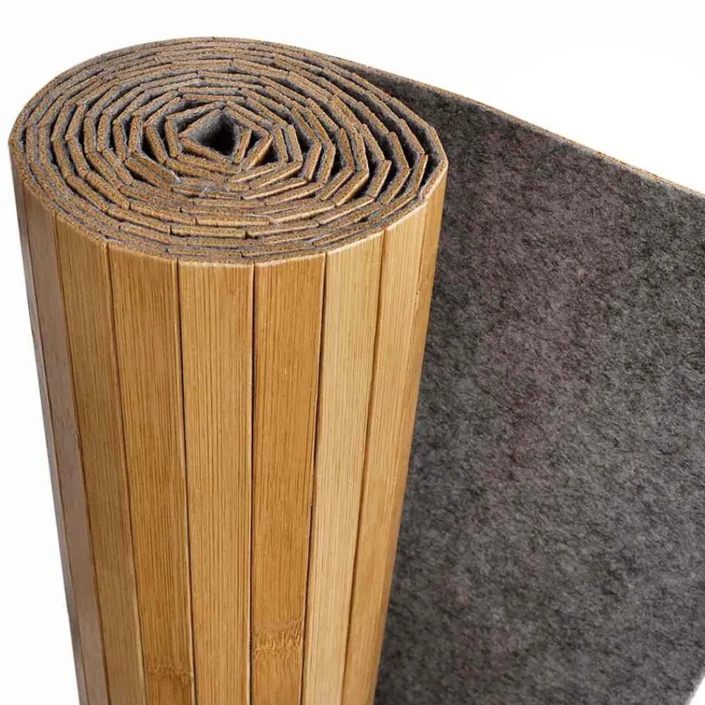 vidaXL Biombo divisor bambú ancho 250 cm alto 165 cm Natural New