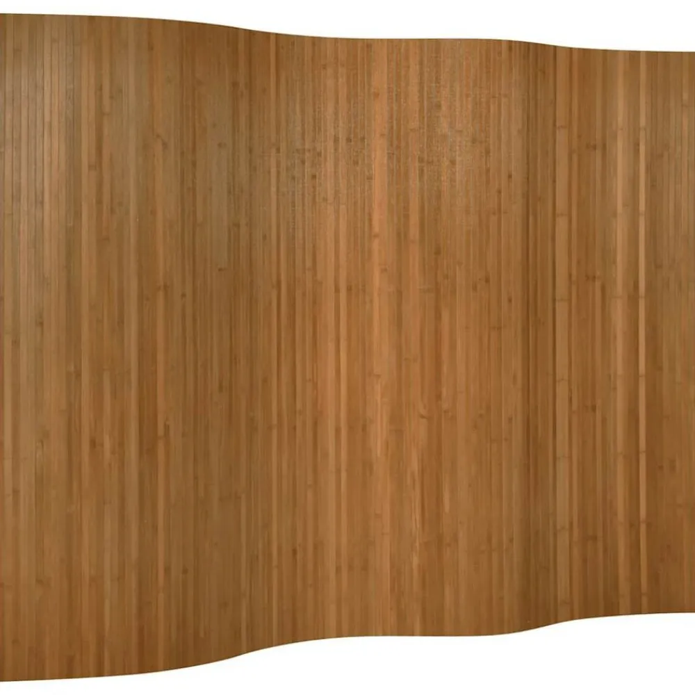 vidaXL Biombo divisor de bambú marrón ancho 250 cm alto 165 cm Marrón