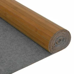 vidaXL Biombo divisor de bambú marrón ancho 250 cm alto 165 cm Marrón