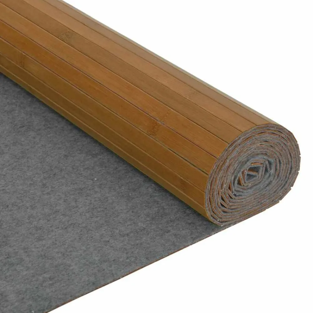 vidaXL Biombo divisor de bambú marrón ancho 250 cm alto 165 cm Marrón